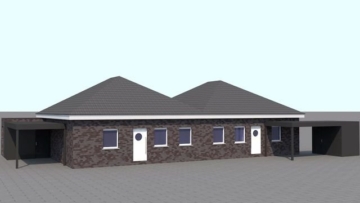 Wohnen am See! Schlüsselfertige Doppelhaushäfte mit Carport in Ostrhauderfehn zu verkaufen!, 26842 Ostrhauderfehn, Doppelhaushälfte