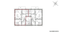 Grundriss Wohnung 3 - Neubau OG-Wohnung Nr. 3 mit Stellplatz und Balkon zu verkaufen - ohne Provision!